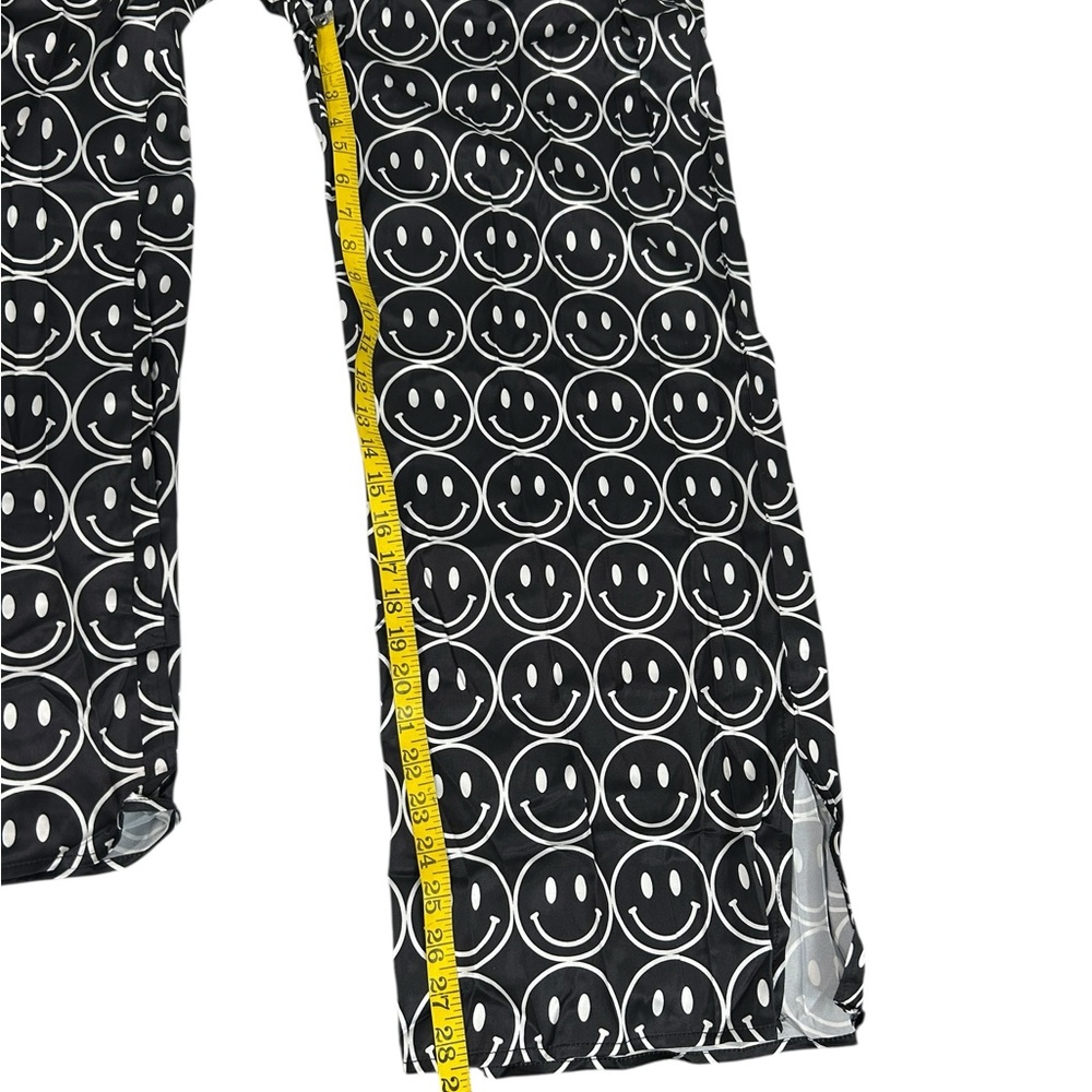 Dressed in LALA Black & White Smiley Face Jumpsuit Set - Picture 8 of 16